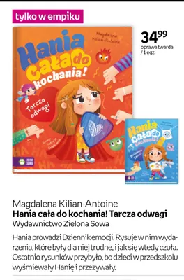 Książka Hania cała do kochania! Tarcza odwagi promocja w Empik