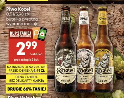 Piwo Kozel Ležák promocja w Delikatesy Centrum