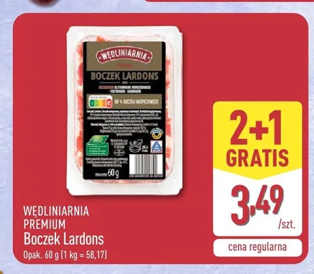 Boczek Lardons Wędliniarnia Premium promocja w Aldi