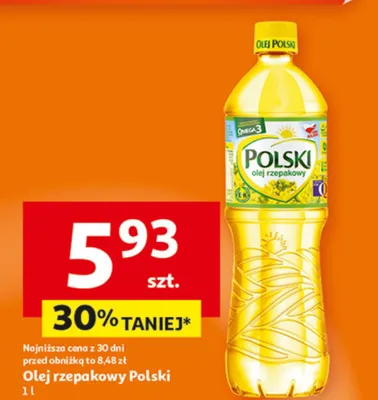 Olej rzepakowy Polski promocja w Auchan