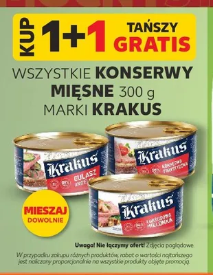Konserwa mięsna Krakus Luksusowa Mielonka promocja w Kaufland