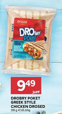 Drobry Poket Greek Style Chicken Drosed promocja w Stokrotka