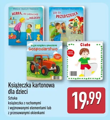 Książeczka kartonowa dla dzieci promocja w Aldi