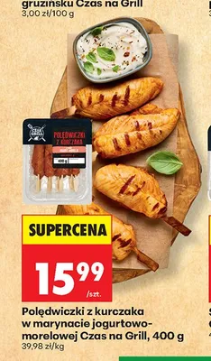 Polędwiczki z kurczaka w marynacie jogurtowo-morelowej Czas na Grill promocja w Biedronka