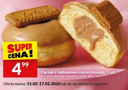 Pączek z nadzieniem ciasteczkowym promocja w Twój Market