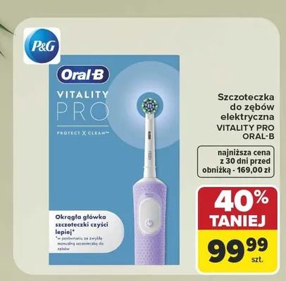 Szczoteczka do zębów elektryczna Oral-B Vitality Pro promocja w Carrefour Market