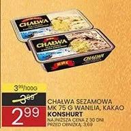 Halwa sezamowa mix wanilia, kakao promocja w Wafelek