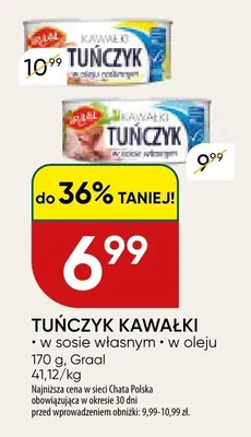 Tuńczyk kawałki promocja w Chata Polska