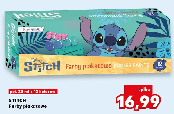 Farby plakatowe Stitch promocja w Kaufland