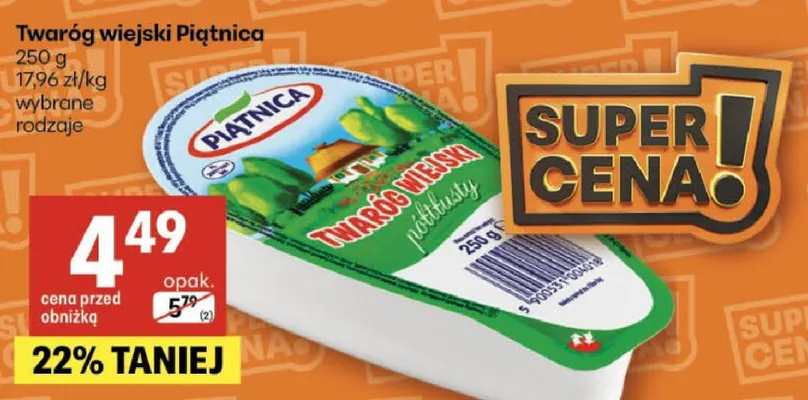 Twaróg wiejski promocja w Delikatesy Centrum