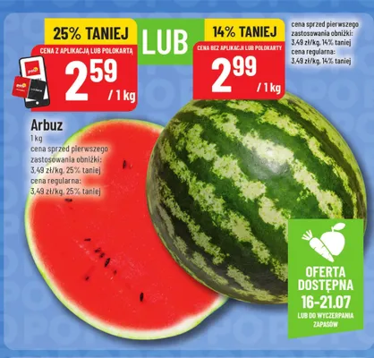 Arbuz promocja w POLOmarket