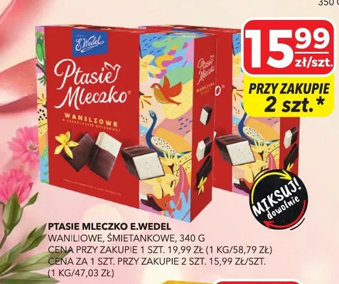Ptasie Mleczko E.Wedel promocja w Top Market