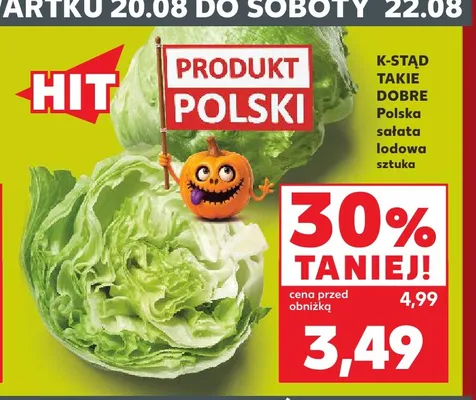 Sałata lodowa K-Stąd Takie Dobre promocja w Kaufland