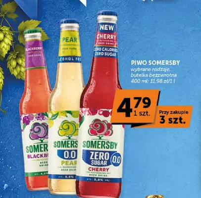 Piwo bezalkoholowe Somersby Sugar Cherry promocja w Euro Sklep