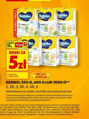 Mleko modyfikowane Bebiko 2 promocja w Biedronka