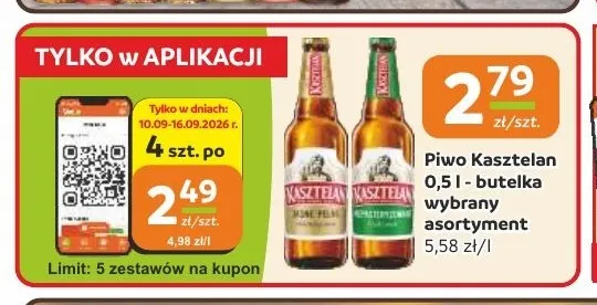 Piwo Kasztelan promocja w Gama