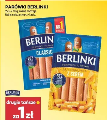 Parówki berlinki promocja w Stokrotka