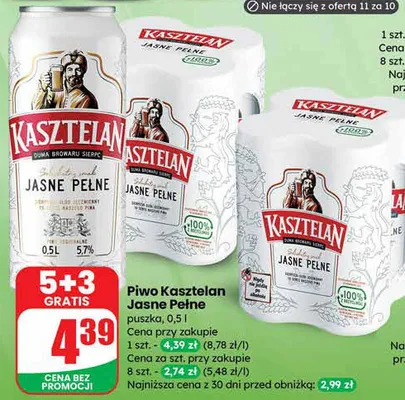 Piwo promocja w Dino