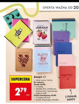 Zeszyt A5 Interdruk promocja w Biedronka