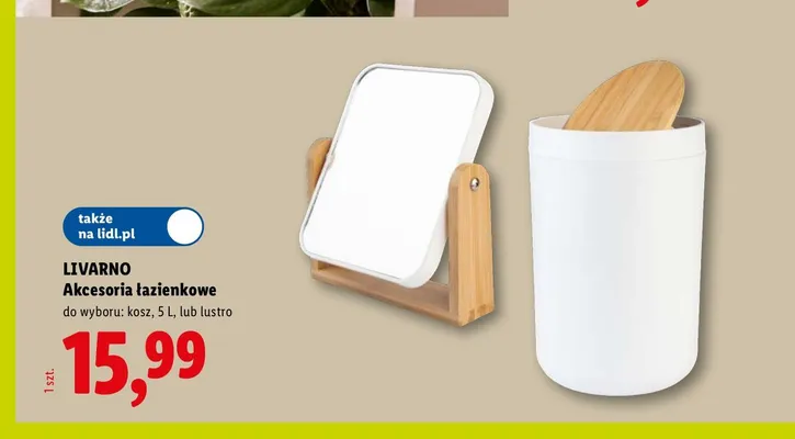 Lustro łazienkowe Livarno promocja w Lidl
