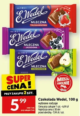 Czekolada mleczna Wedel promocja w Twój Market