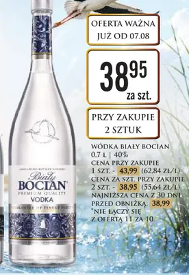 Wódka Biały Bocian promocja w Dino