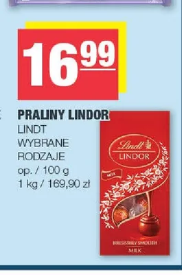 Praliny Lindor Lindt promocja w SPAR