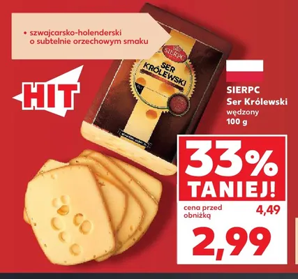 Ser Królewski wędzony Sierpc promocja w Kaufland