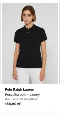 Koszulka polo Polo Ralph Lauren czarna promocja w Lounge by Zalando