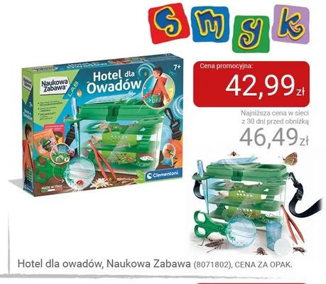 Zestaw naukowy Hotel dla owadów Clementoni Naukowa Zabawa promocja w Smyk