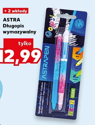 Długopis wymazywalny Astra + 2 wkłady promocja w BACK TO SCHOOL
