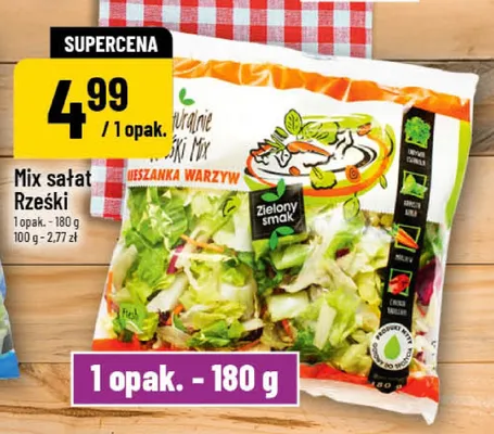 Mix sałat Rześki Zielony Smak promocja w POLOmarket