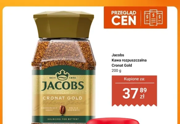 Kawa rozpuszczalna Jacobs Cronat Gold promocja w Dino