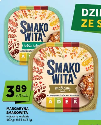 Margaryna Smakowita maślany smak promocja w Groszek