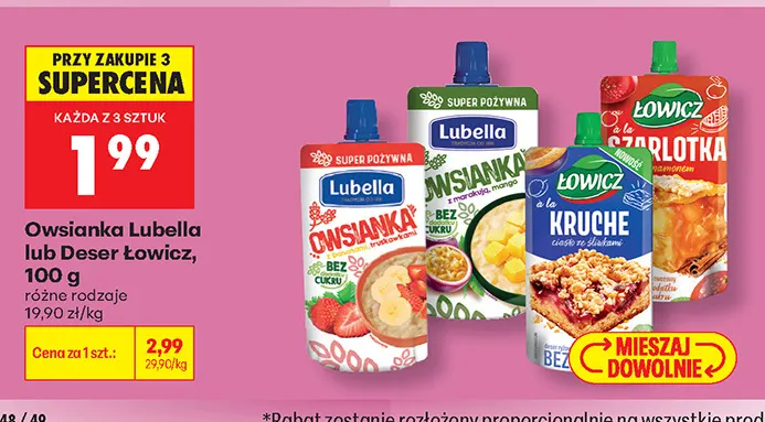 Deser à la szarlotka z cynamonem Łowicz promocja w Biedronka