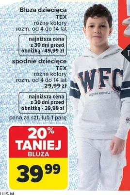 Bluza dziecięca promocja w Carrefour