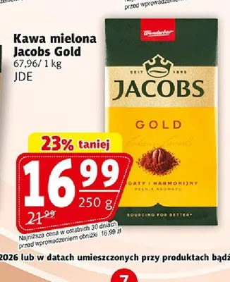 Kawa mielona Jacobs Gold promocja w Prim Market