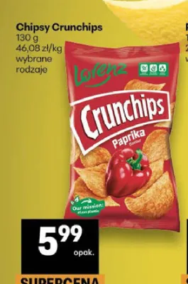 Chipsy Crunchips Paprika promocja w Delikatesy Centrum