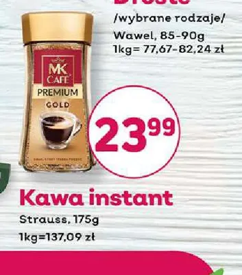 Kawa rozpuszczalna MK Cafe Premium Gold promocja w Bliski