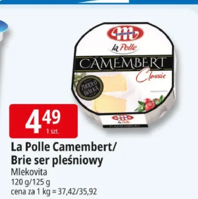 Ser Camembert/Brie ser pleśniowy promocja w Leclerc