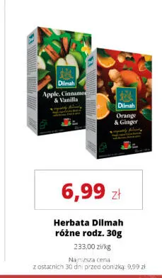 Herbata Dilmah Apple, Cinnamon & Vanilla promocja w Torimpex Toruńska Sieć Sklepów Spożywczych