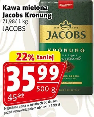 Kawa mielona Jacobs Kronung promocja w Prim Market