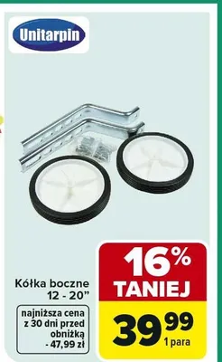Kółka boczne 12 - 20" promocja w Carrefour