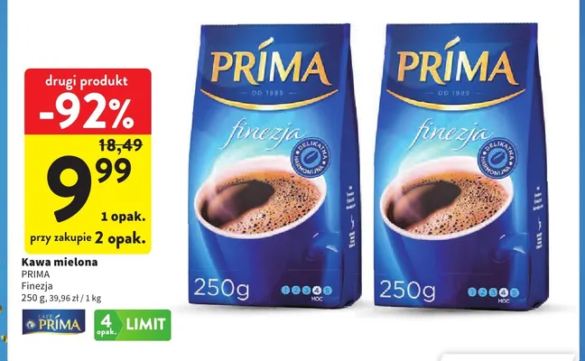 Kawa mielona Prima Finezja promocja w Intermarche