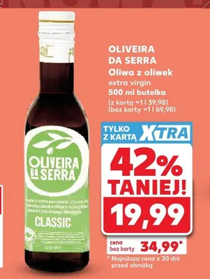 Oliwa z oliwek Oliveira Da Serra Classic extra virgin promocja w Kaufland
