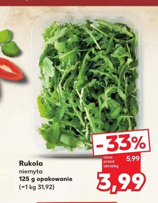 Rukola niemyta promocja w Kaufland