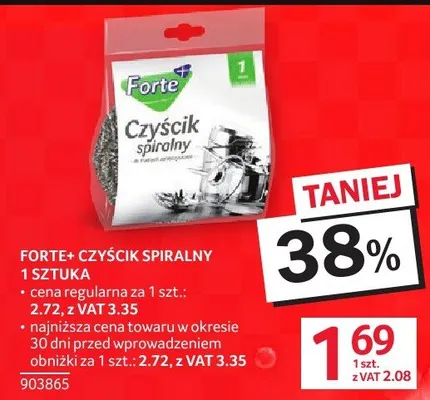 Forte+ czyścik spiralny 1 sztuka promocja w Selgros