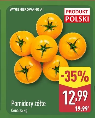 Pomidory żółte promocja w Aldi