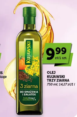 Olej rzepakowy Kujawski Trzy ziarna promocja w Euro Sklep