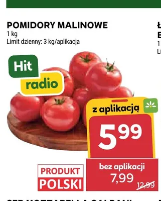 Pomidory malinowe promocja w Stokrotka